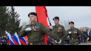 Церемония передачи копии Знамени Победы в музей МО МВД России" Байкаловский".