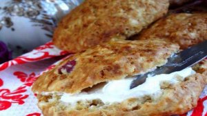 Медовые сконы с клюквой