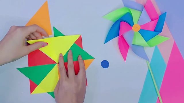 DIY|How to make paper windmill for kids|Как сделать ветряк из бумаги для детей