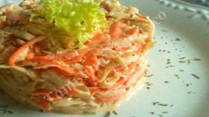 Салат с морковью и топинамбуром