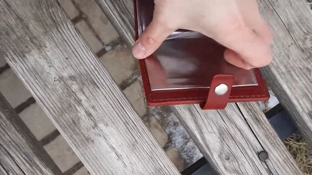Обложка для автодокументов из кожи. Leather cover for auto documents