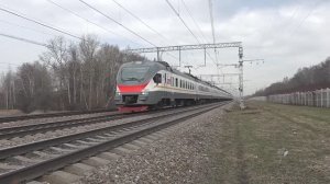 Электропоезд ЭП2Д-0032 (ЦППК) пригородный поезд №6397 Царицыно - Подольск.