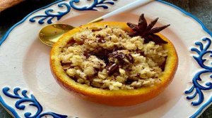 Пряная пшенно-апельсиновая каша