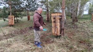 Как крепить пчелиные домики