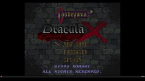 Castlevania - Dracula X Прохождение