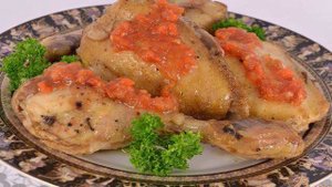 Куриные окорочка в остром апельсиновом маринаде в рукаве