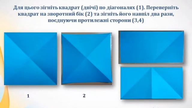 Виготовлення журавлика оригамі