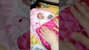 Мини реборн. Вечер с моим реборном. Mini reborn.