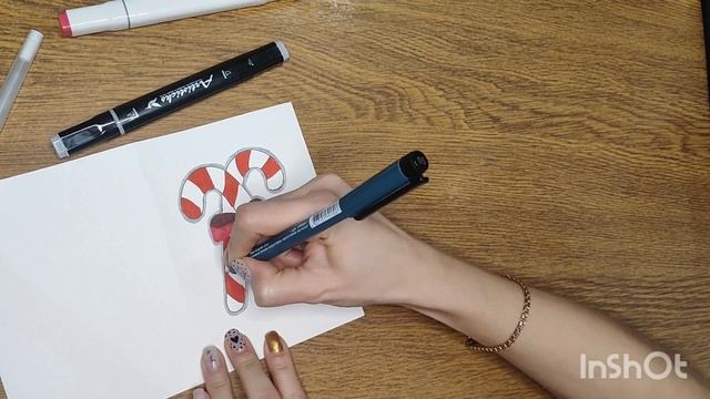 МК открытка с конфетами