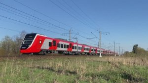 Электропоезд ЭС104-038 "Финист", перегон Лигово - Стрельна