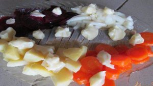 Сельдь с овощами