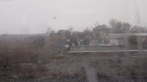 Мрачный казахстан,вид из окна на казахстан