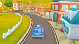 Панда Кики полицейский патруль. Детский автобус/Police car.  Мультфильм для детей