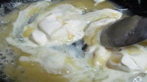 Запеченная цветная капуста с грибами под соусом