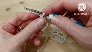 Ажурный узор крючком