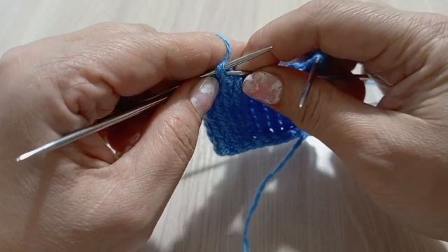 Классический мысок спицами