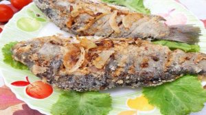 Караси жареные в манке