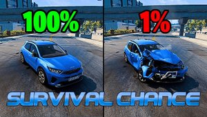 Реалистичные аварии с шансом на выживание #81 😱|BeamNG.Drive| Бименджи Драйв