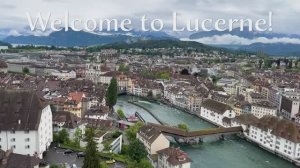 Прогулка под дождем в Люцерне , Швейцария