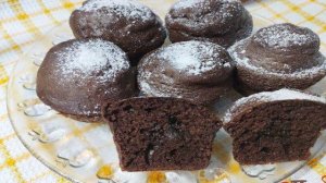 Шоколадные кексы с начинкой