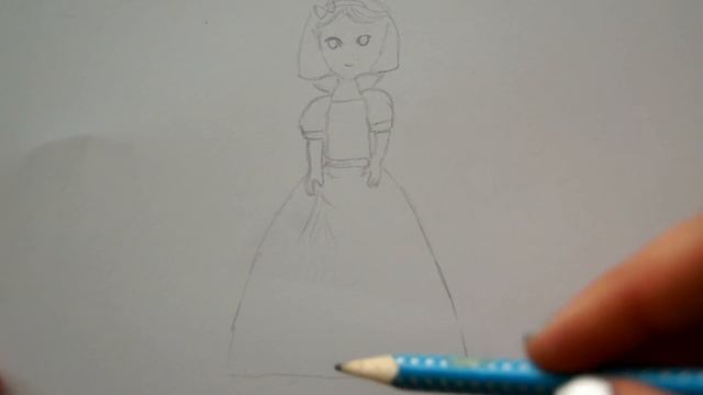 Prinzessin zeichnen - Schneewittchen malen - how to Draw Princess - Snow White - Рисуем Белоснежку