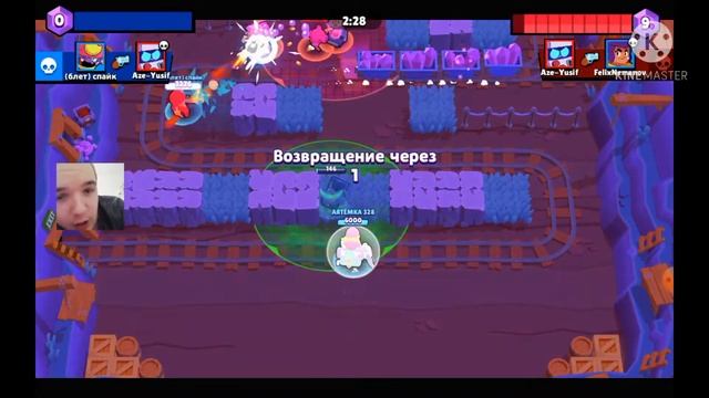 Играю за Амбер в Brawl Stars и играю в силовую лигу