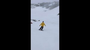 Домбай. Сноуборд.