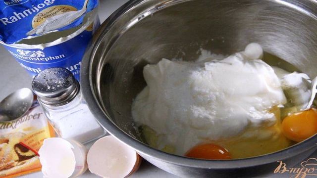 Запеканка с мясным хлебом и сыром