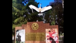 Ожившие памятники. Летит, летит по небу клин усталый. село  Именьково, Лаишевский район, Татарстан