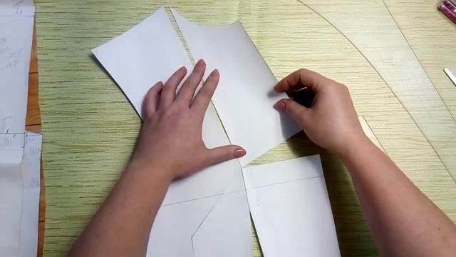 Перемещение нагрудной вытачки базовой основы с ньюансами