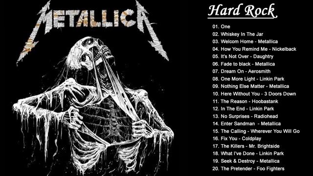 The Best Of Metallica  Лучшие песни в стиле хардрок 80х 90х  Metallica Creed Linkin Par