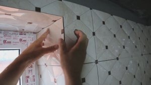 Рабочие хитрости!!! укладка откоса, нестандартная плитка, часть 1.