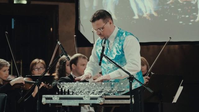 Шоу поющих бокалов с оркестром La Primavera