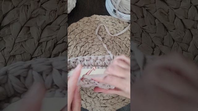 корзинка из трикотажной пряжи узор звёздочка или цветок