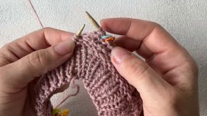 Методичка вязания. Двойная изнаночная петля в реглане. Как сделать и провязать.