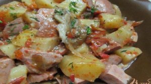 Жаркое с сардельками