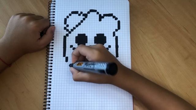 Малюнки по клітинках ( pixel). Значок Скуіка Бравл Старс  ( Squeak Brawl Stars ) #drawing #pixelart