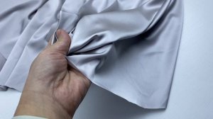 Шёлк серо-жемчужного  цвета  однотонная 46728