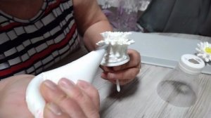 Украшения на торт,цветы из БЗК