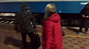 Бишкек Кыргызстан Железнодорожный вокзал, перон, поезд.Путешествие по Киргизии