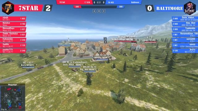 ГРАНД-ФИНАЛ 2 Сезона 🏆 7STAR vs Baltimore 🎁 ЛИГА БЛИЦ ПОИНТ II в Tanks Blitz