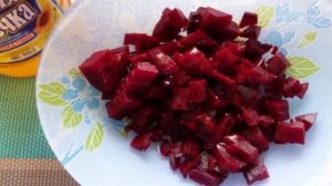Винегрет с копченой сайрой