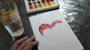 Узорное сердце акварелью: как рисовать линии и формы для расслабления – Thread & Bloom