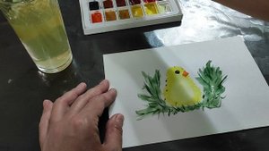Как нарисовать цыплёнка акварелью: продолжаем учиться спокойно и с интересом – Thread & Bloom
