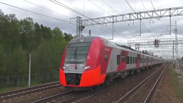 Электропоезд ЭС1П-042 "Ласточка" (ТЧ-96) скоростной поезд №703Й/704Й Нижний Новгород - Москва.