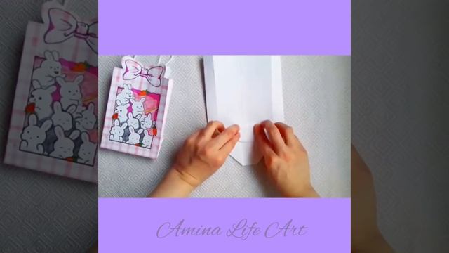 DIY How to make cute gift bag / paper craft / mini bag / Как сделать подарочные пакетики  #shorts