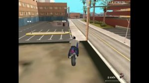 Нарезка крутого паркура на мотоцикле в Samp №4