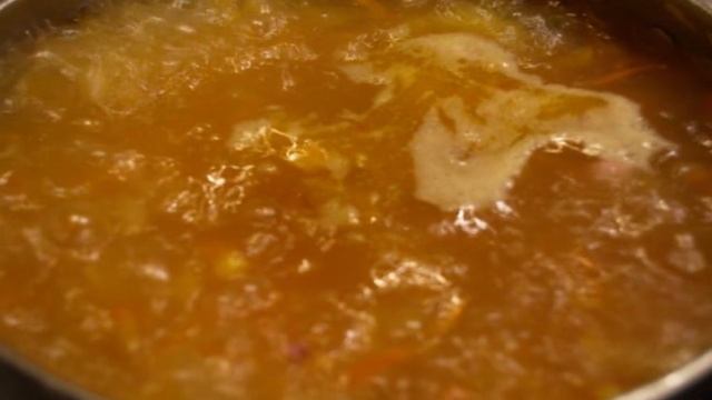 Гороховый суп-пюре  с беконом