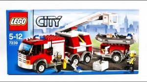 Скоростная сборка LEGO CITY 7239 Пожарная машина
