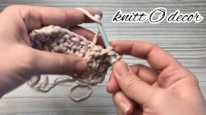 Рельефные столбики с одним накидом. Выпуклые столбики с одним накидом.